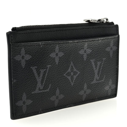 Louis Vuitton Reverse Monogram Eclipse Taiga Coin Card Holder 3 of 6