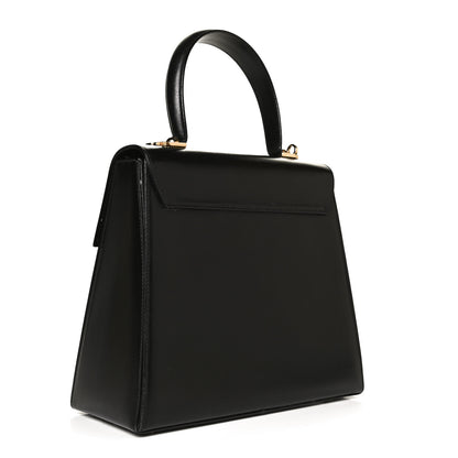 Salvatore Ferragamo Calfskin Gancini 2-Way Top Handle Bag Black 3 of 11