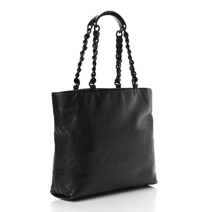 Chanel Lambskin CC Tote Black 2 of 8