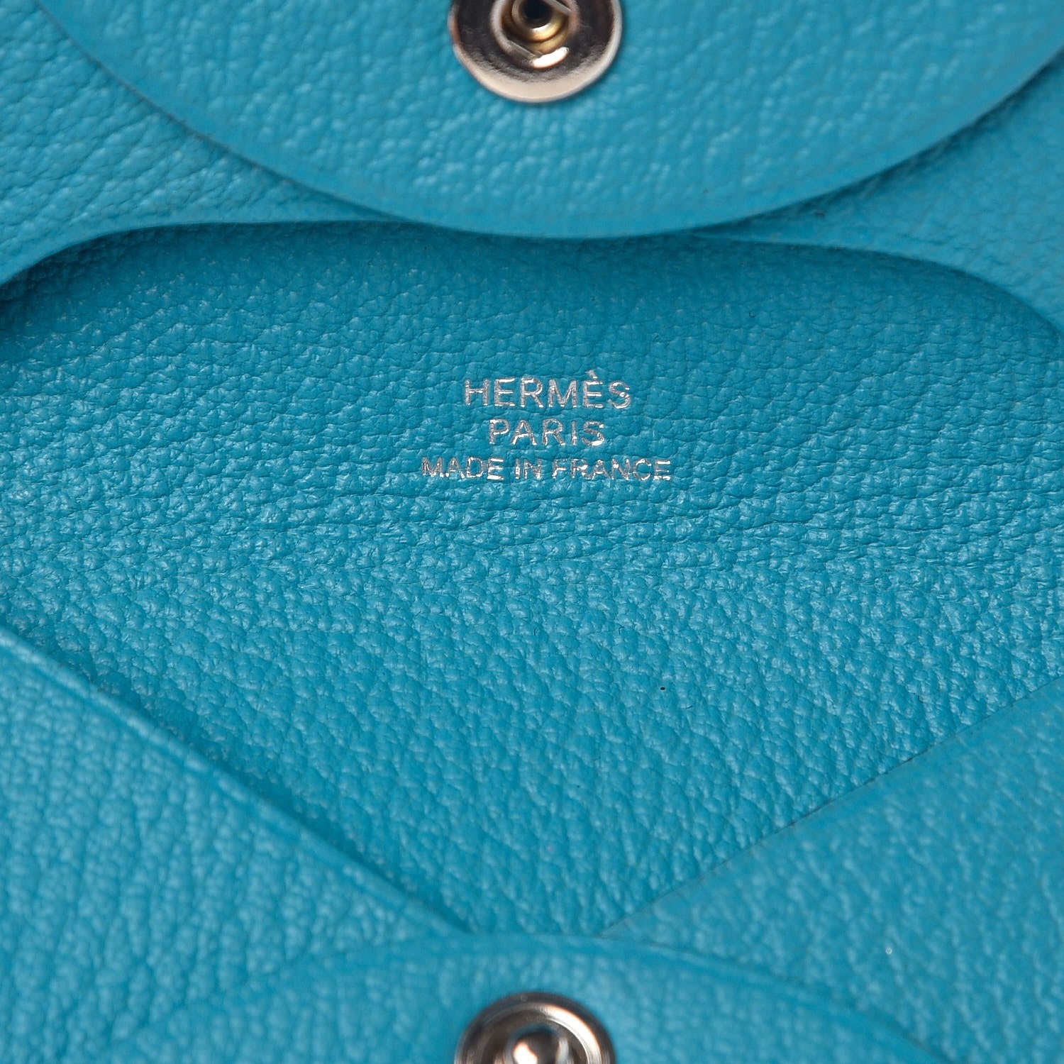 Hermes Chevre Mysore Bastia Coin Purse Bleu Azteque 5 of 8