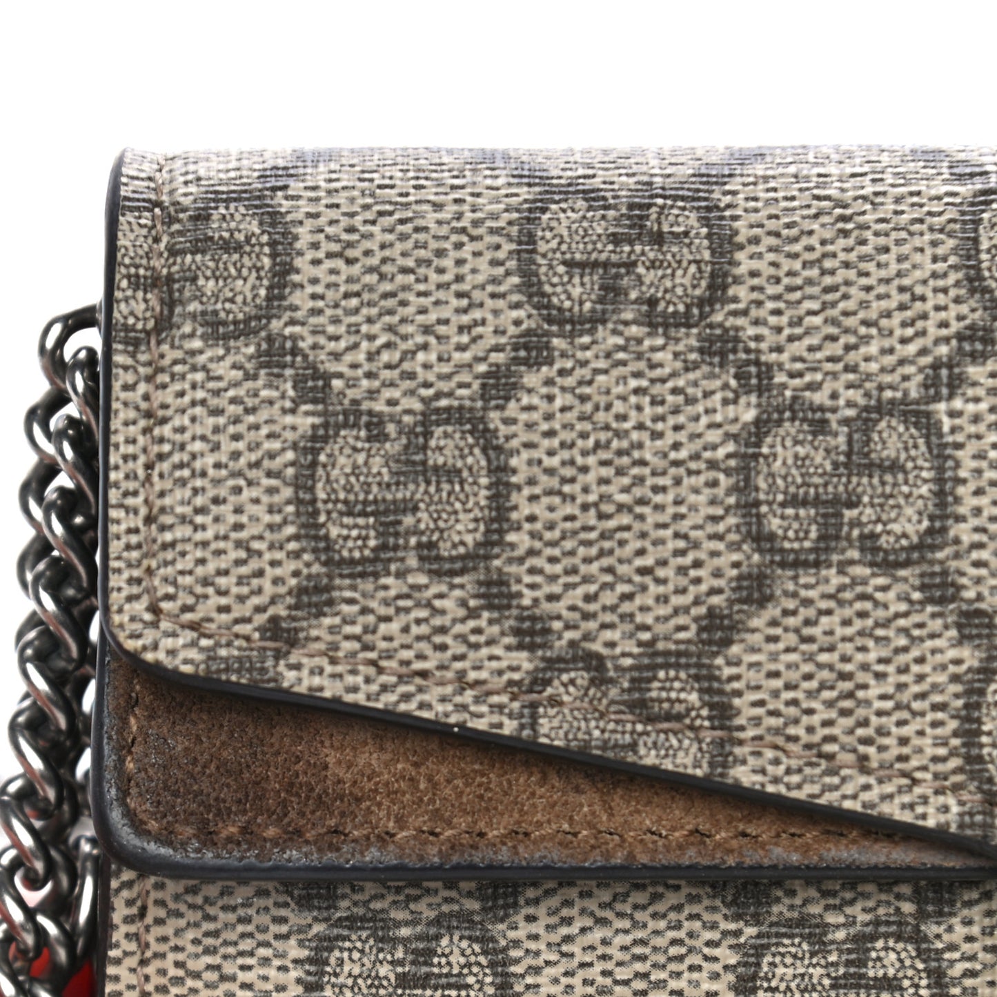 GG Supreme Monogram Super Mini Dionysus Shoulder Bag Taupe