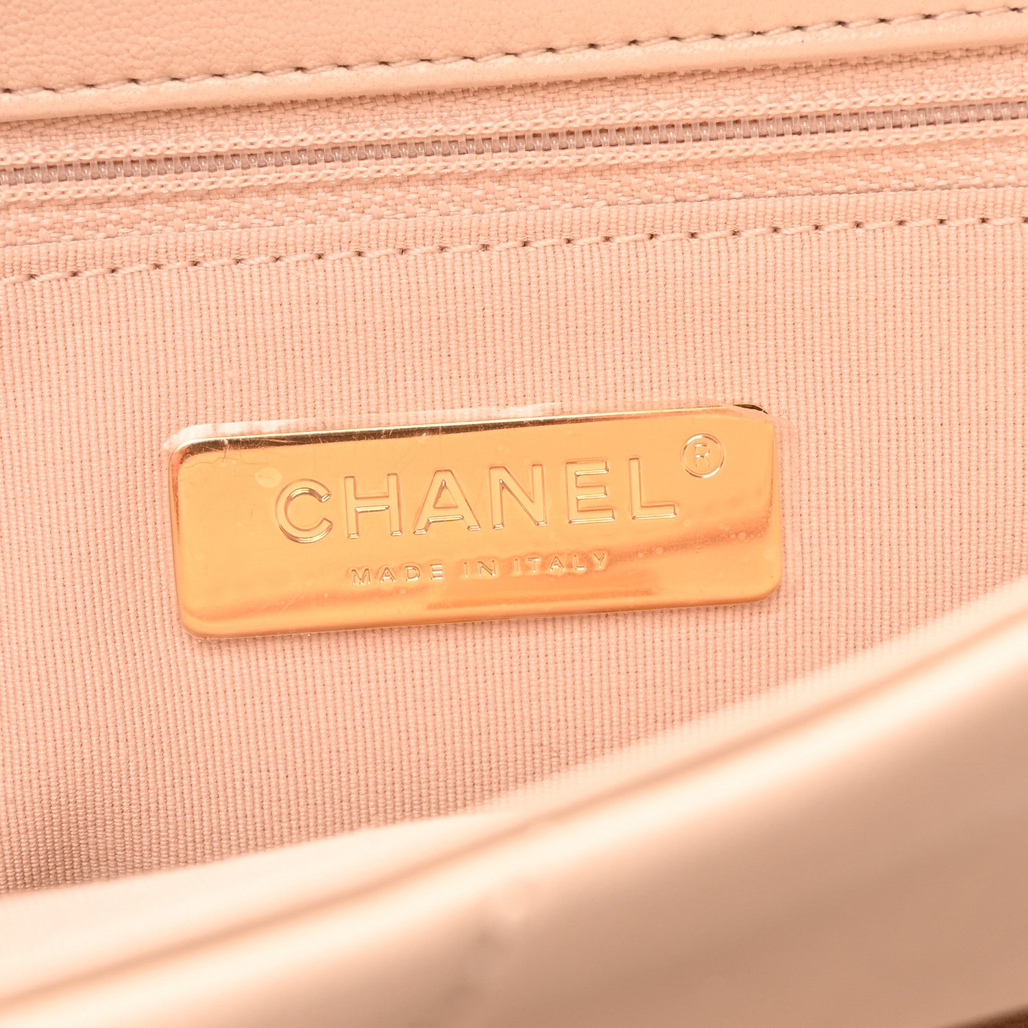 Chanel Lambskin Quilted Medium Chanel 19 Flap Light Beige 6 of 10