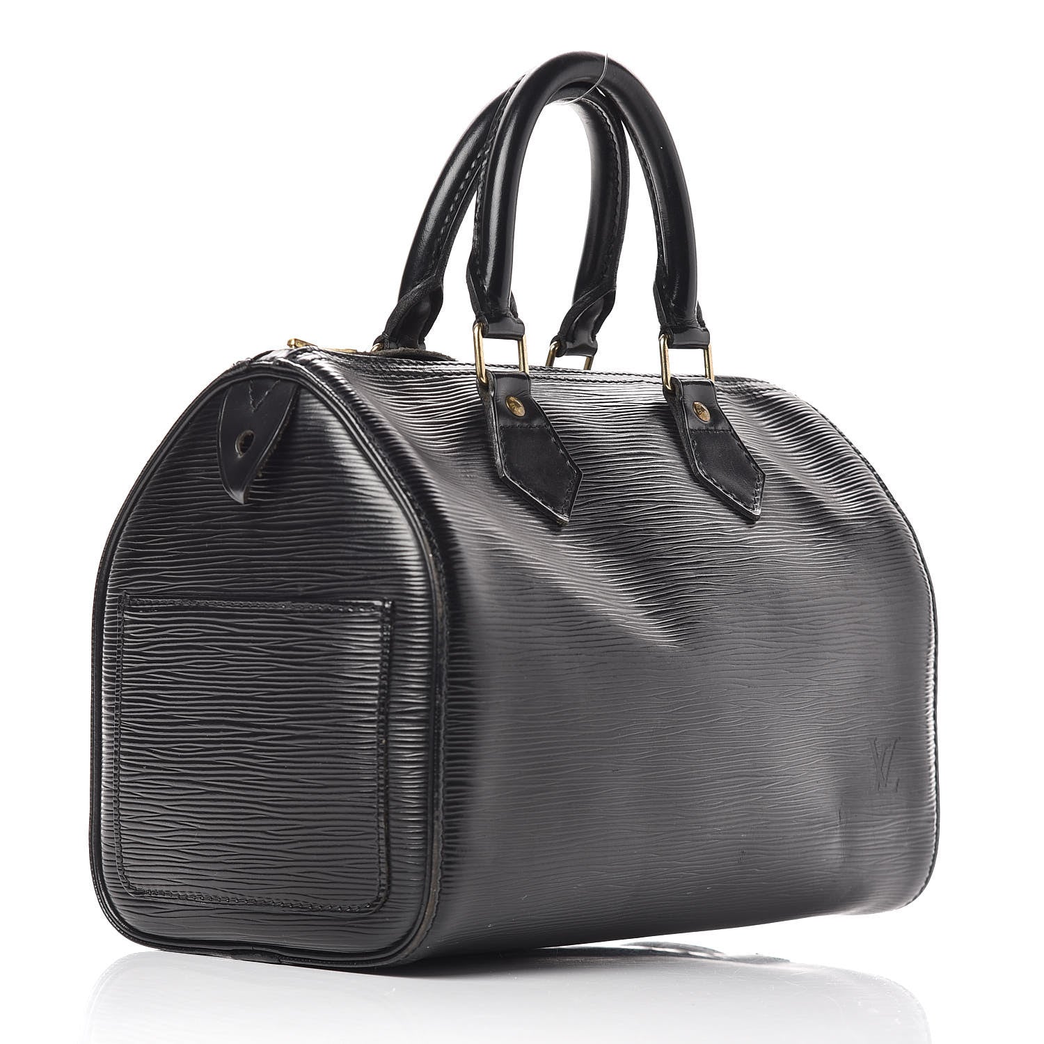 Louis Vuitton Epi Speedy 25 Black 3 of 17
