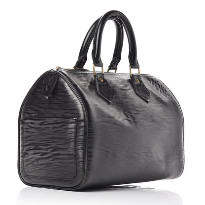 Louis Vuitton Epi Speedy 25 Black 3 of 17