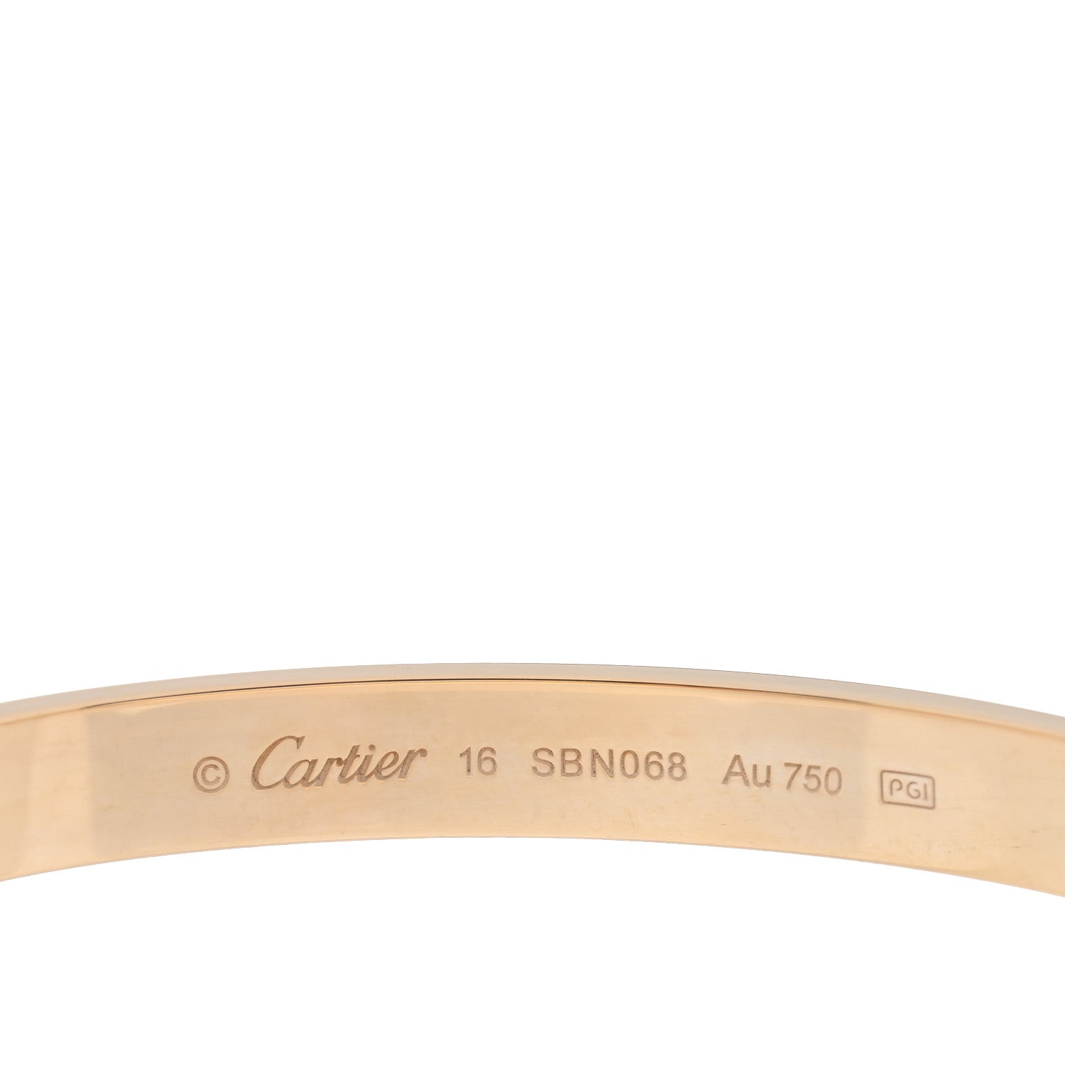 Cartier 18k Yellow Gold Love Bracelet 16 3 of 5