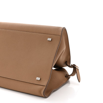 The Row Matte Grained Calfskin Soft Margaux 15 Sandpit 9 of 10