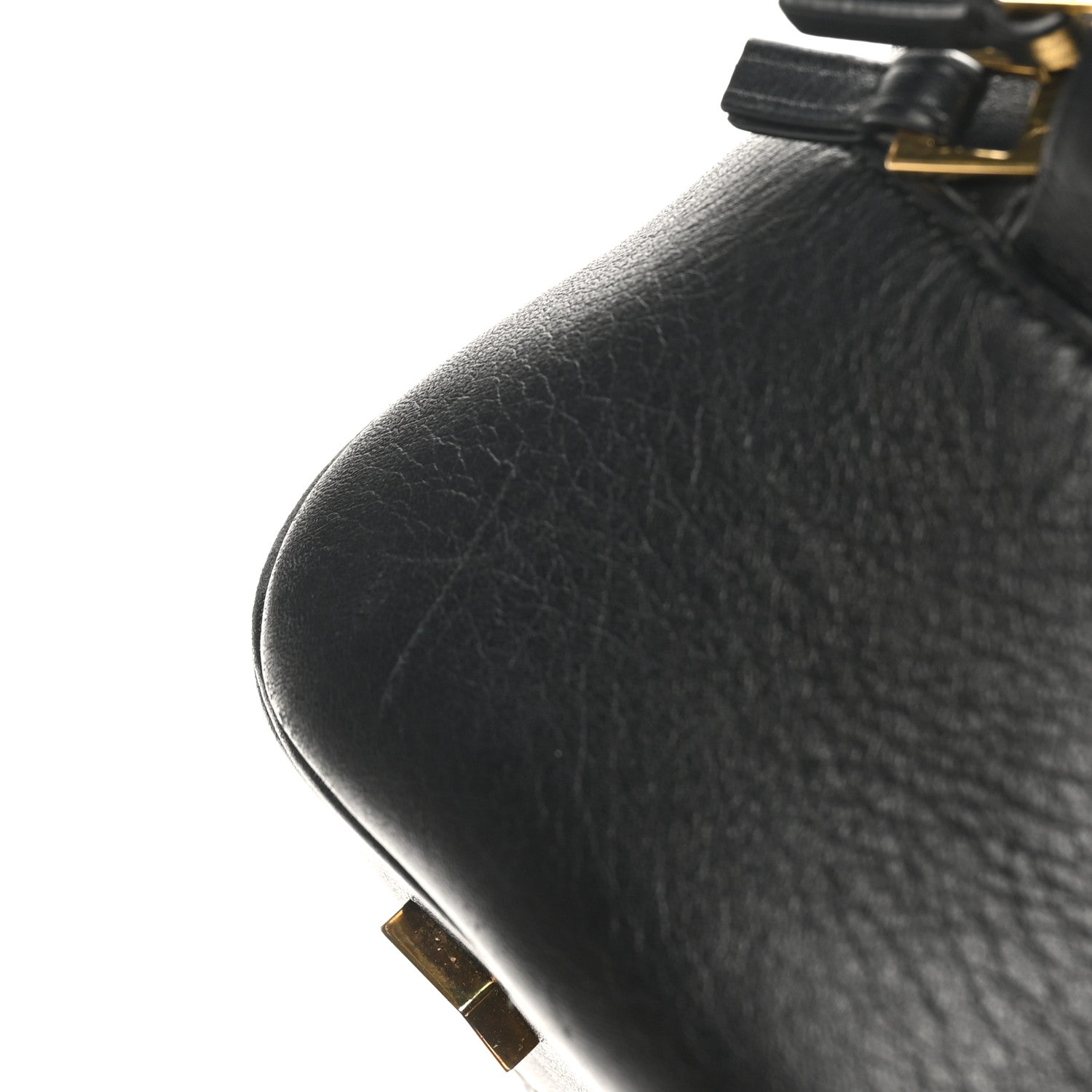 Loewe Jacquard Anagram Calfskin Amazona 28 Black Navy 10 of 10