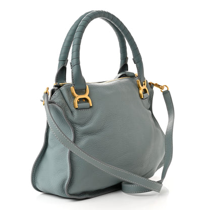 Chloe Calfskin Small Marcie Satchel Faded Blue 3 of 17
