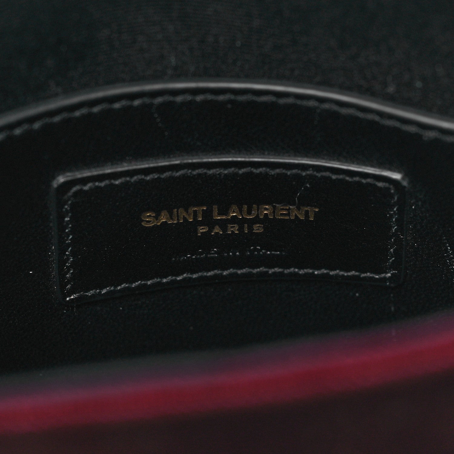 Saint Laurent Velvet Opium 2 Crossbody Bag Bordeaux Black 6 of 9
