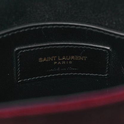 Saint Laurent Velvet Opium 2 Crossbody Bag Bordeaux Black 6 of 9
