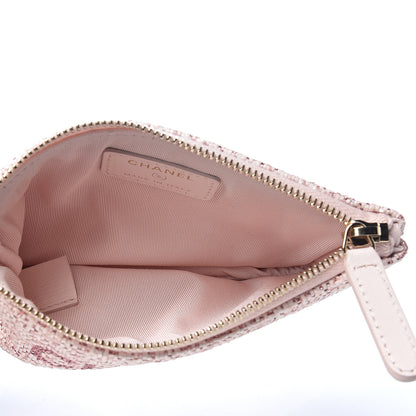 Chanel Woven Straw Raffia Deauville Cosmetic Pouch Pink 4 of 7