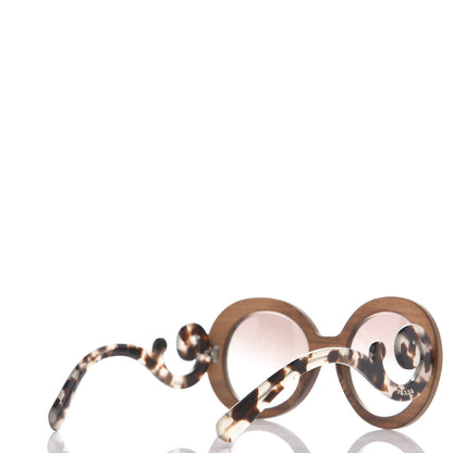 Prada Wooden Baroque Sunglasses SPR 27R Nut Canaletto 3 of 7