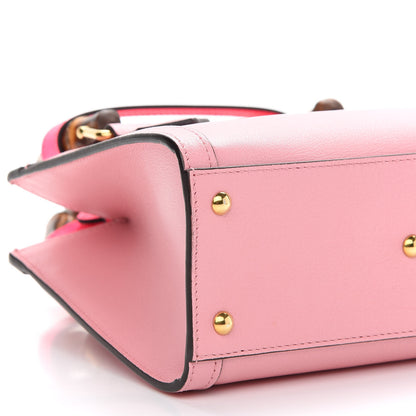 Gucci Wonka Grain Calfskin Mini Diana Tote Bag Wild Rose Fuxia Fluo 8 of 9