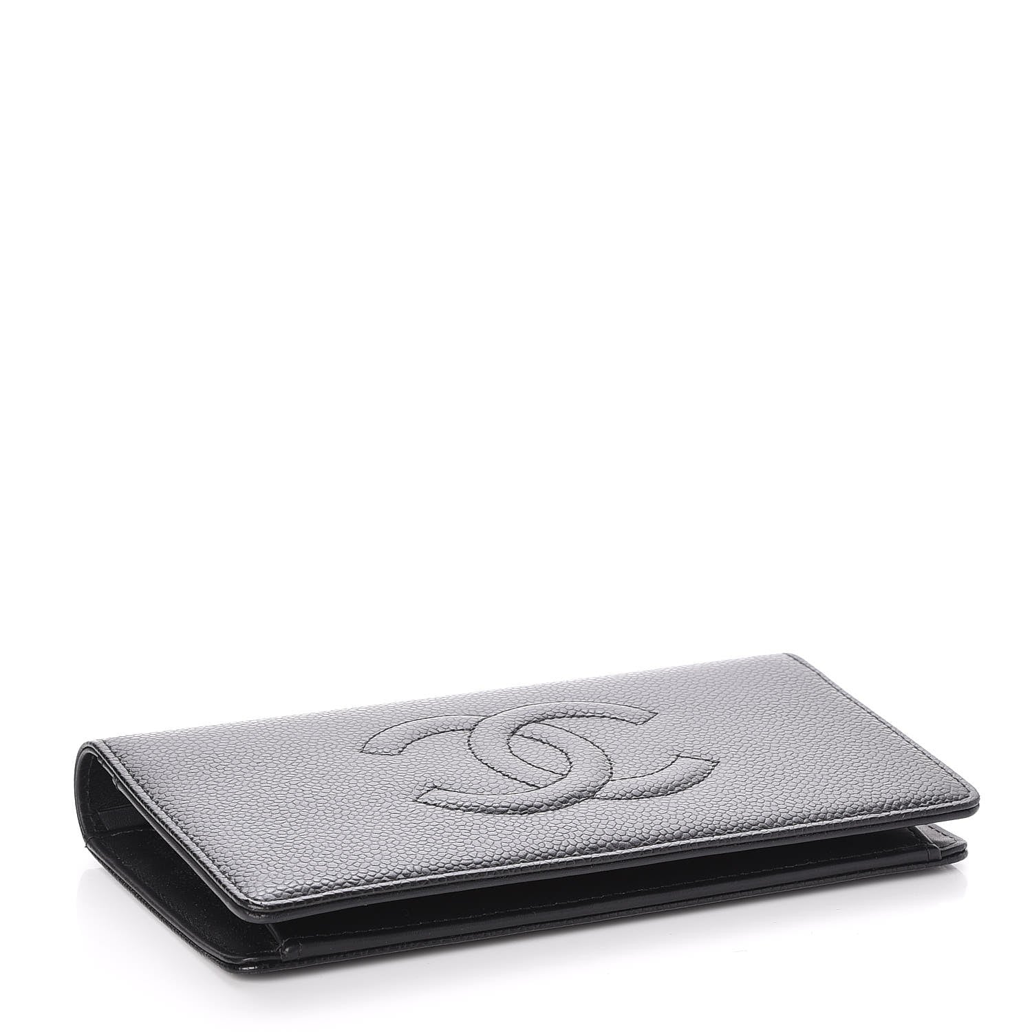 Chanel Caviar Timeless CC Yen Wallet Black 4 of 9