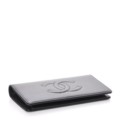 Chanel Caviar Timeless CC Yen Wallet Black 4 of 9