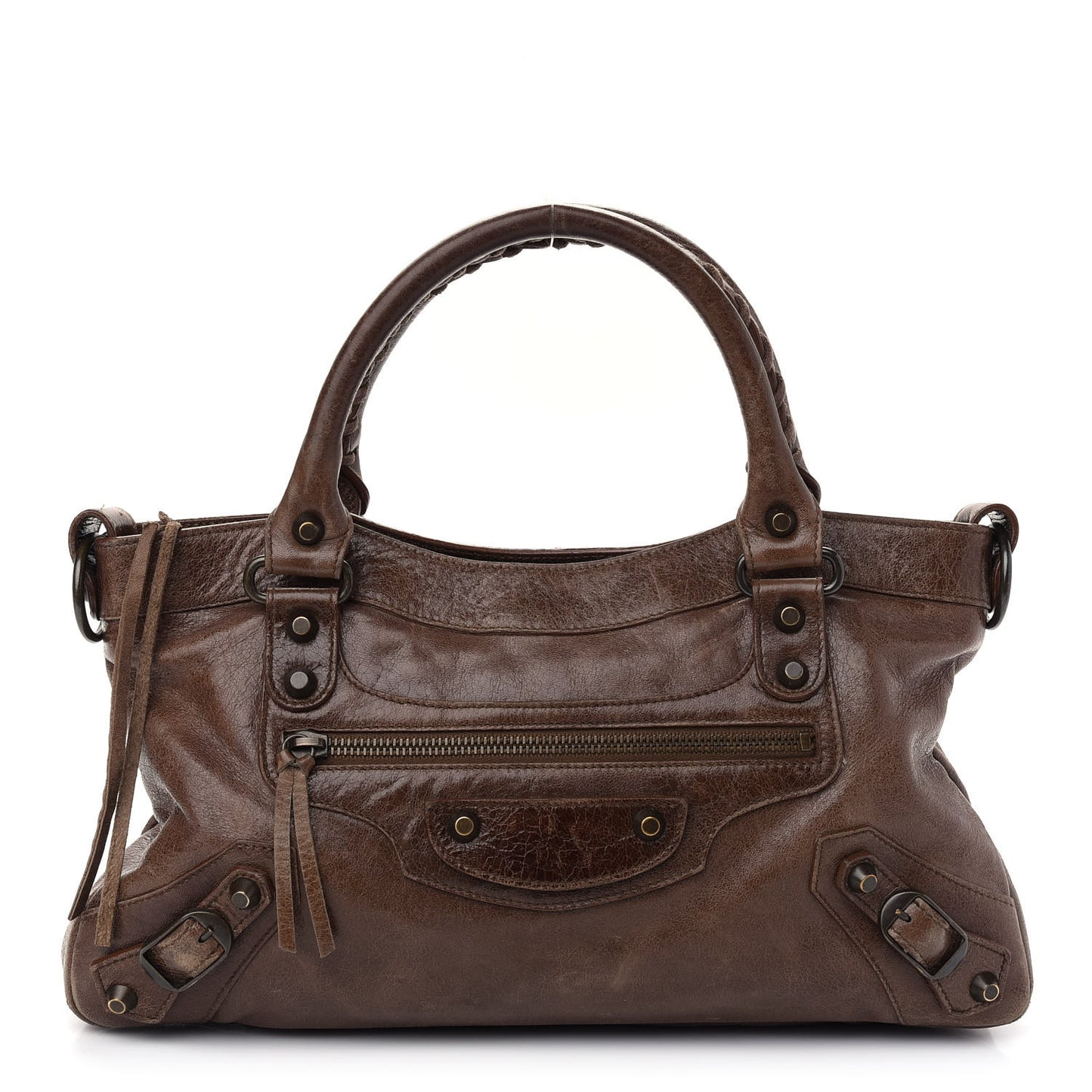 Agneau Classic Hardware First Olive Brown
