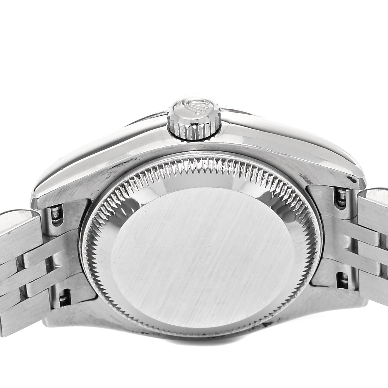 Rolex Stainless Steel 18K White Gold 26mm Oyster Perpetual Datejust Watch White Roman 179174 4 of 5