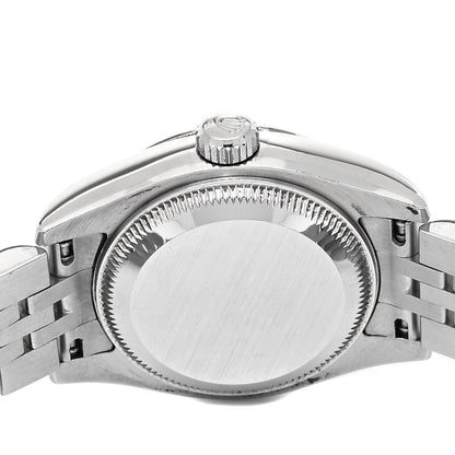 Rolex Stainless Steel 18K White Gold 26mm Oyster Perpetual Datejust Watch White Roman 179174 4 of 5