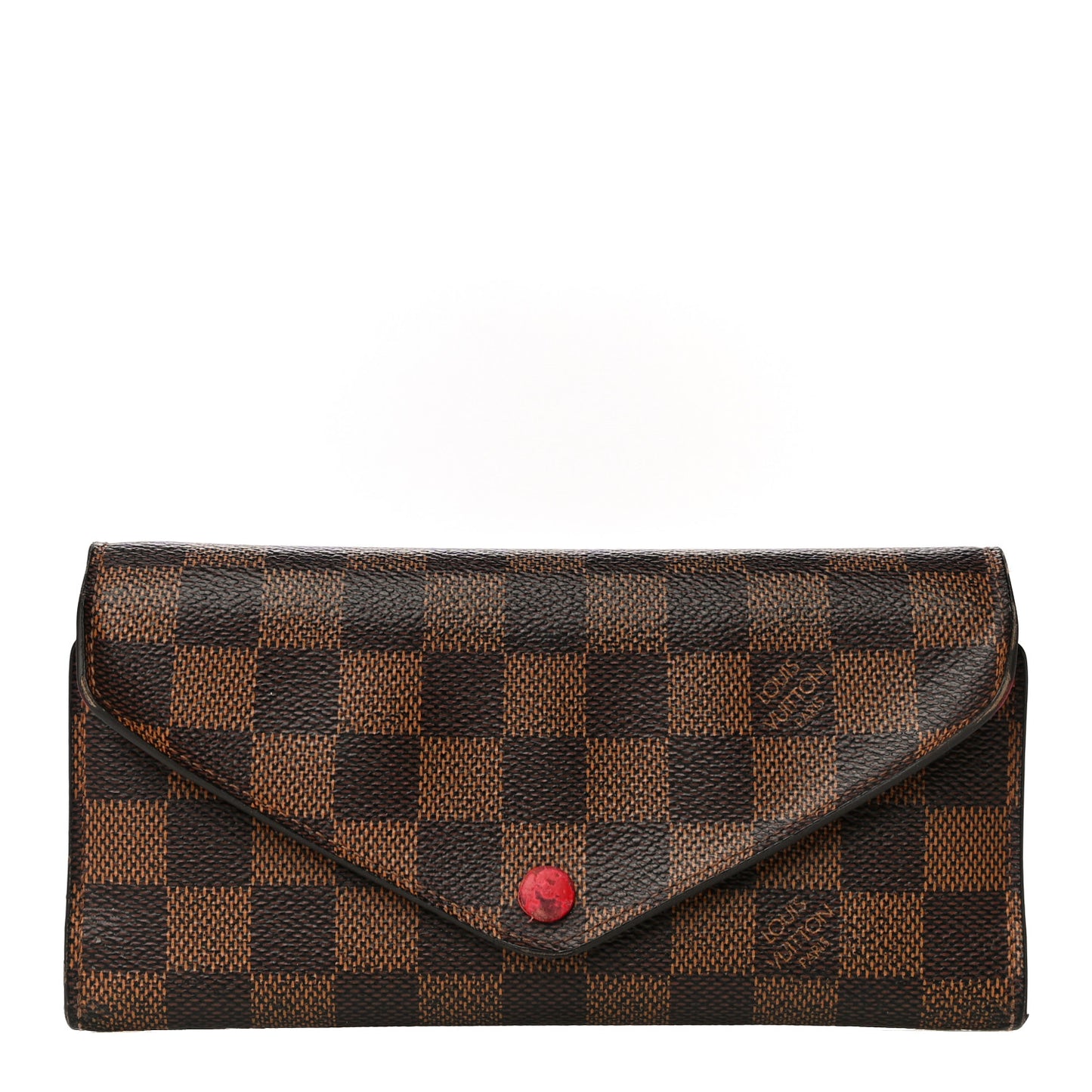 Damier Ebene Josephine Wallet Red