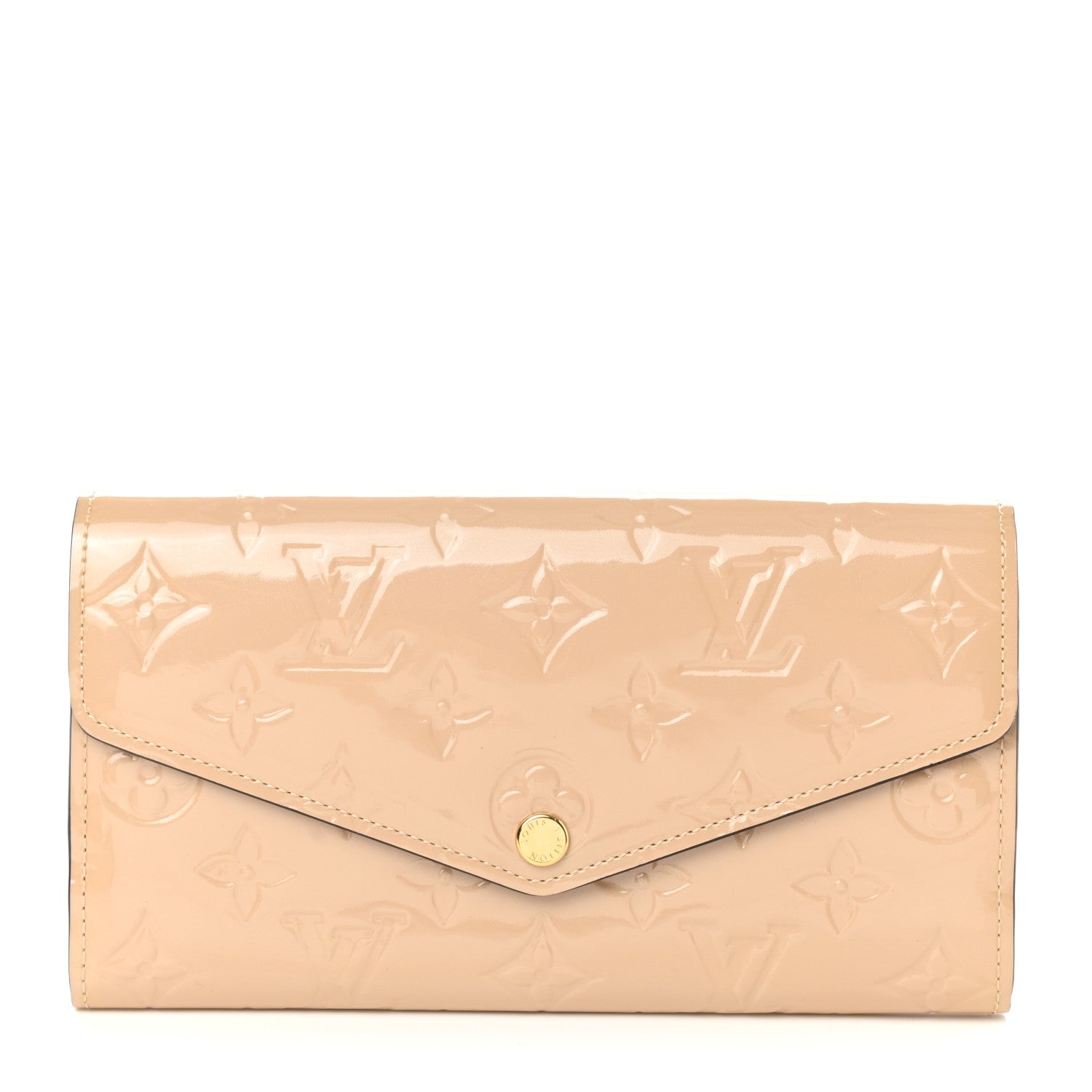 Louis Vuitton Vernis Sarah Wallet NM Dune 1 of 7