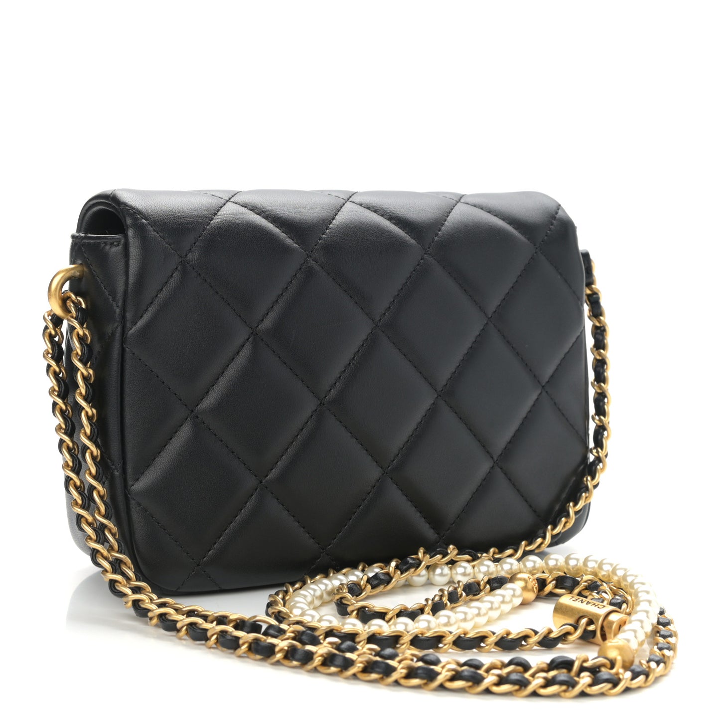 Lambskin Quilted Mini My Perfect Flap Black