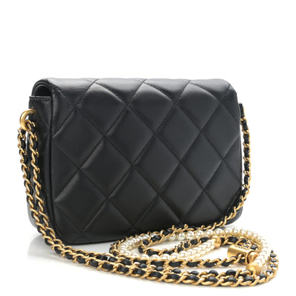 Chanel Lambskin Quilted Mini My Perfect Flap Black 3 of 11