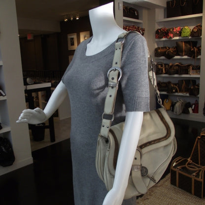 Christian Dior Leather Gaucho Ivory 2 of 11
