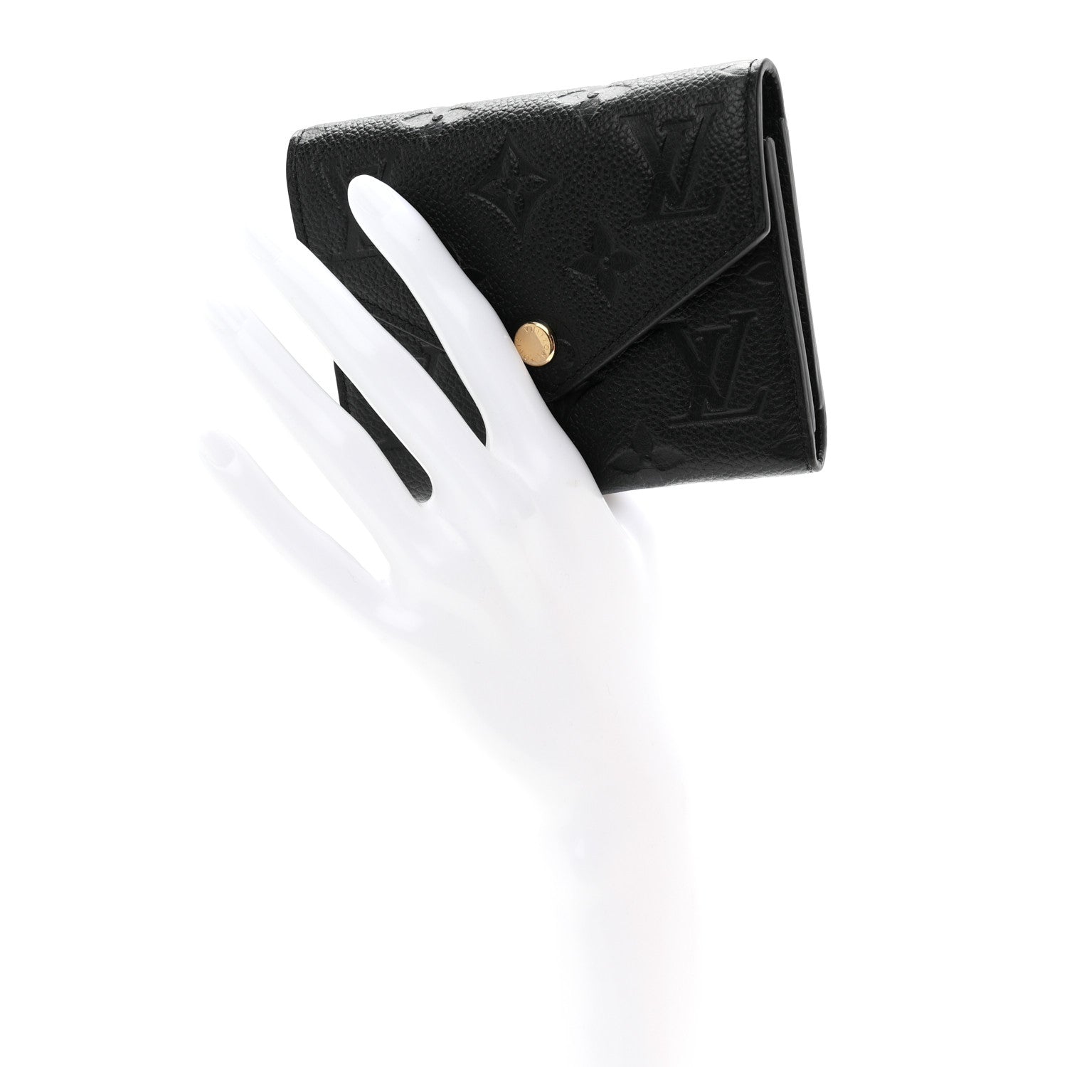Louis Vuitton Empreinte Victorine Wallet Black 2 of 7