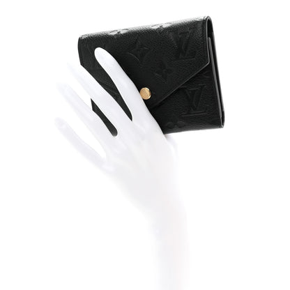 Louis Vuitton Empreinte Victorine Wallet Black 2 of 7