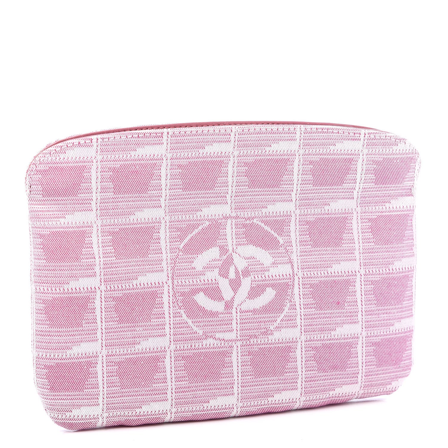 Chanel Nylon Travel Pouch Pink 3 of 9
