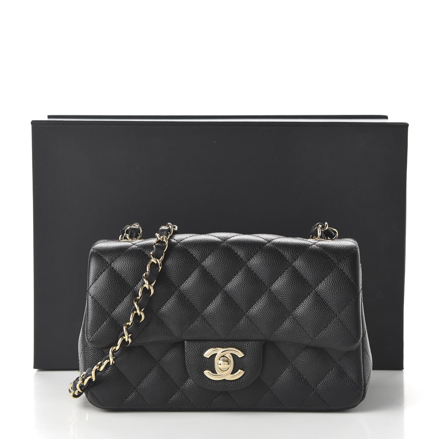 Chanel Caviar Quilted Mini Rectangular Flap Black 11 of 11