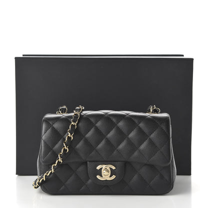 Chanel Caviar Quilted Mini Rectangular Flap Black 11 of 11