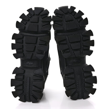 Prada Rubber Knit Fabric Mens Cloudbust Thunder Sneakers 10 Black 6 of 9