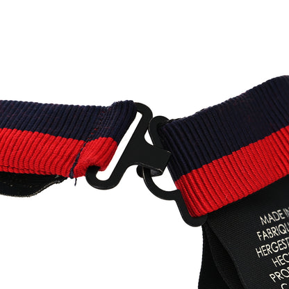 Gucci Grosgrain Web Feline Neck Bow Blue Red 4 of 6