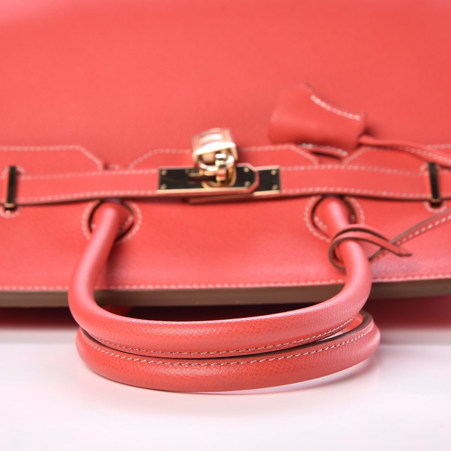 Hermes Epsom Candy Birkin 35 Rose Jaipur Gold 34 of 35
