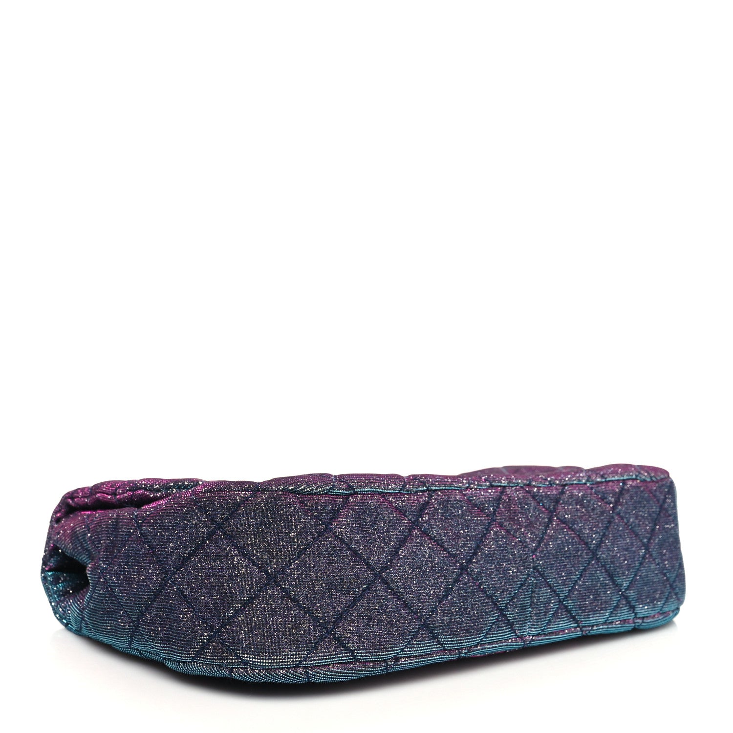 Chanel Iridescent Glitter Fabric Jumbo Single Flap Multicolor 4 of 10