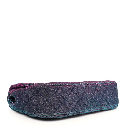 Chanel Iridescent Glitter Fabric Jumbo Single Flap Multicolor 4 of 10