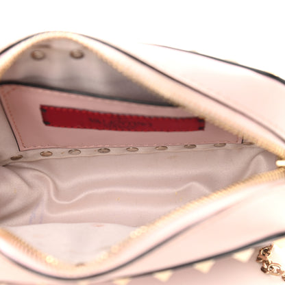 Valentino Garavani Calfskin Small Rockstud Chain Camera Crossbody Bag Loto 5 of 10