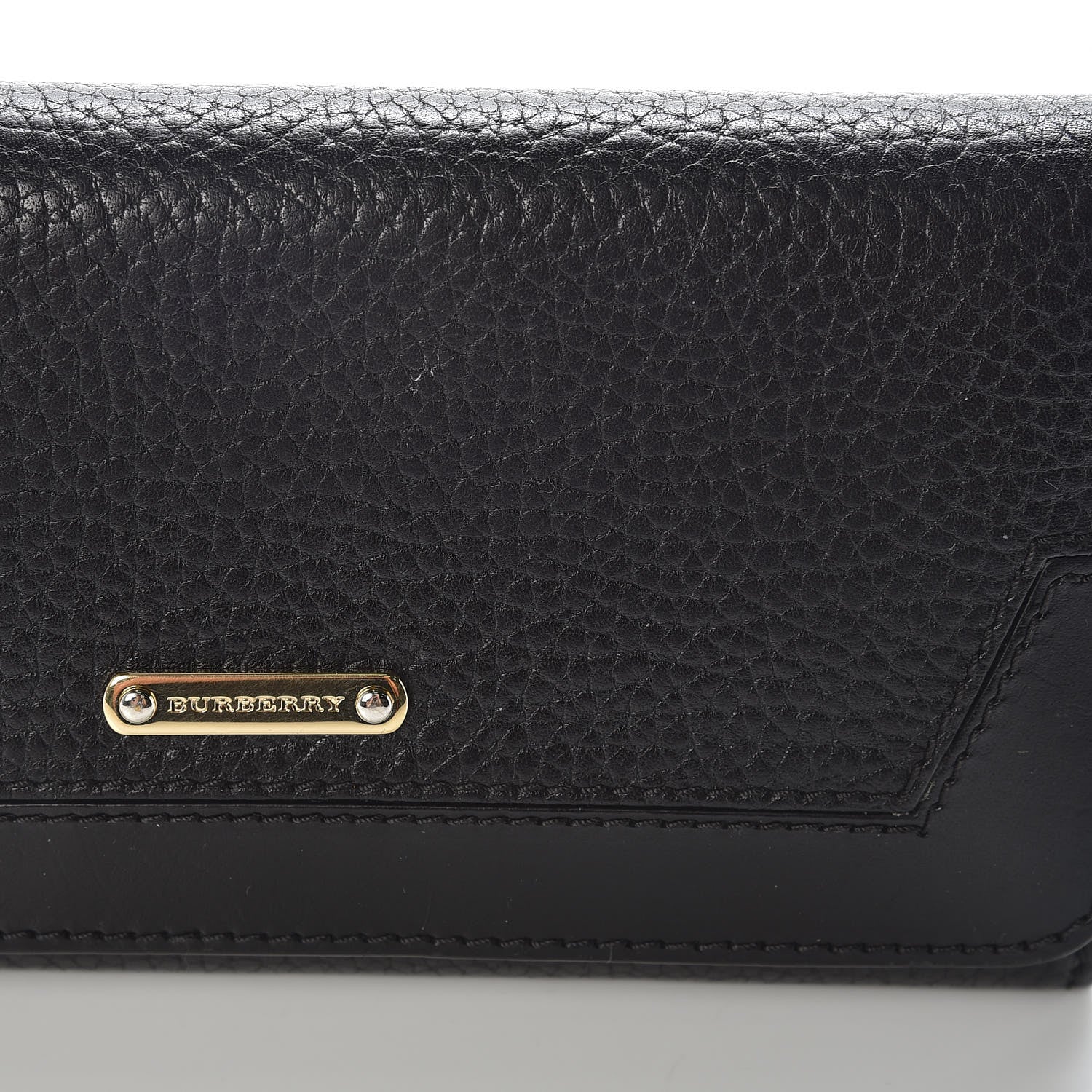 Burberry Grain Calfskin Continental Wallet Black 7 of 14