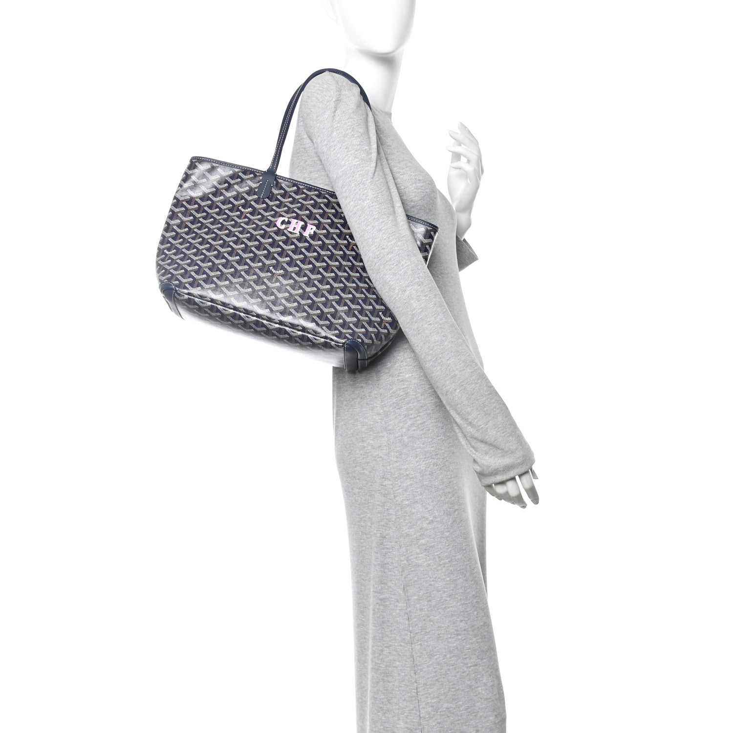 Goyard Goyardine Artois PM Navy 2 of 9