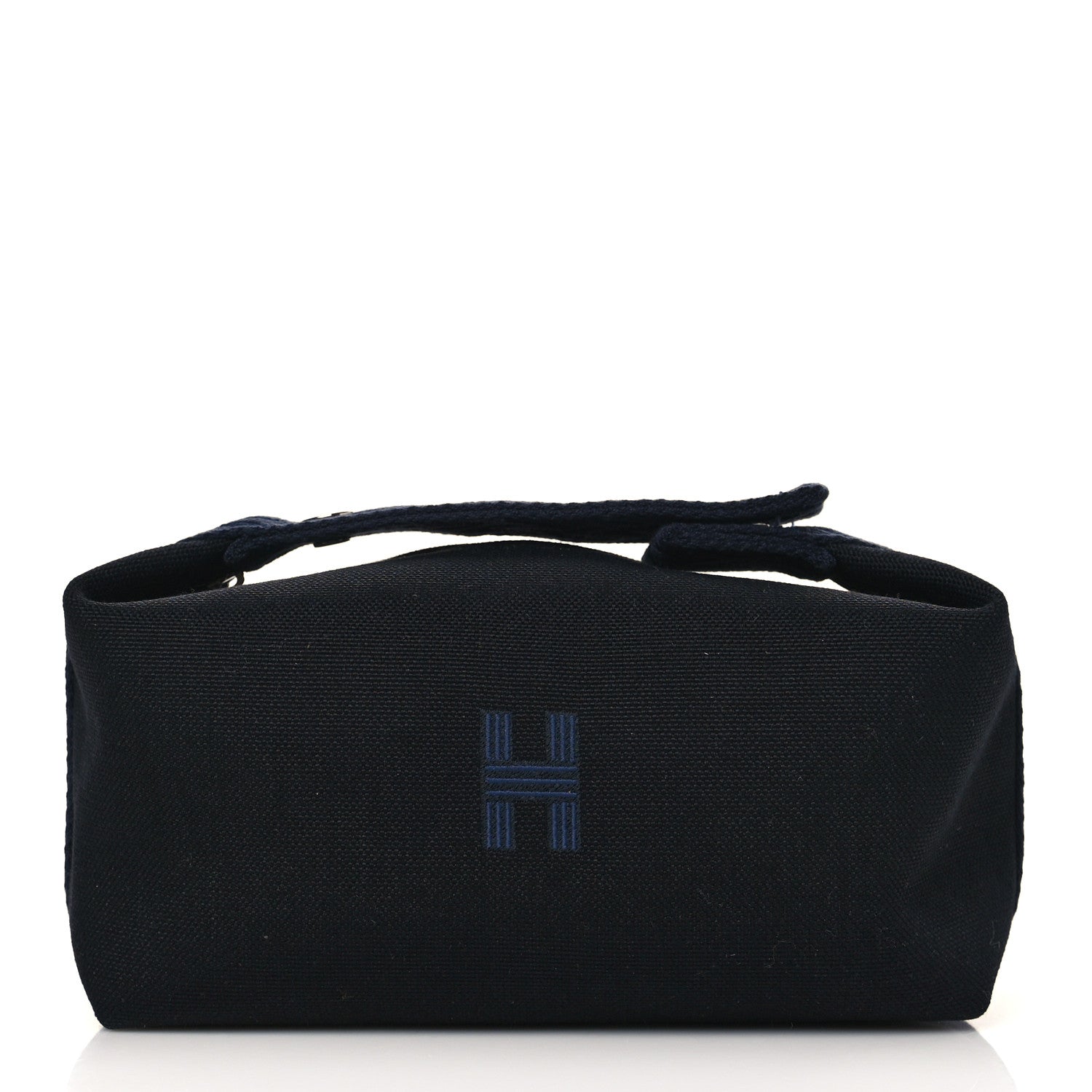 Hermes Canvas Small Bride-A-Brac Pouch Black Bleu Nuit 1 of 10