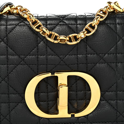 Christian Dior Calfskin Cannage Small Caro Bag Black 8 of 10