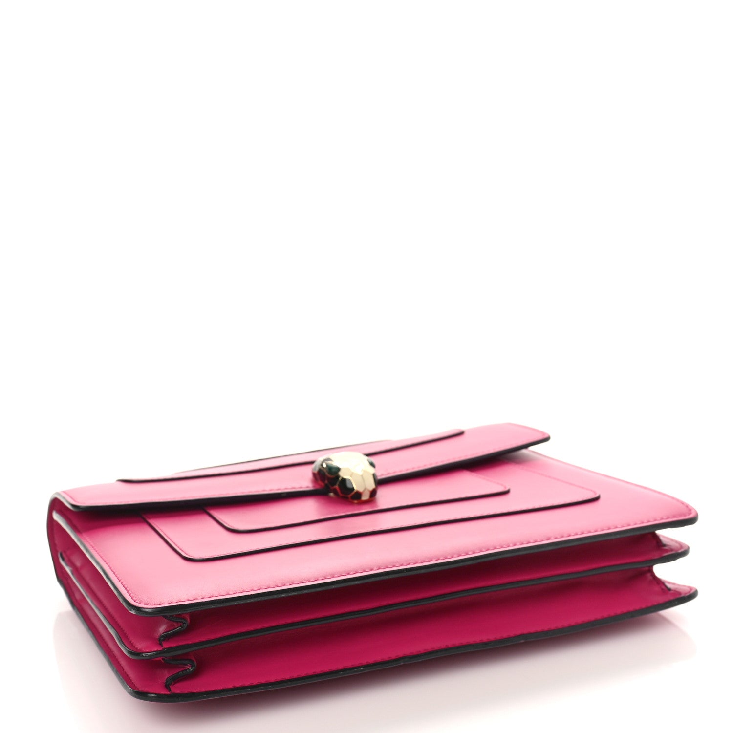 Bulgari Calfskin Serpenti Forever Shoulder Bag Pink 4 of 9