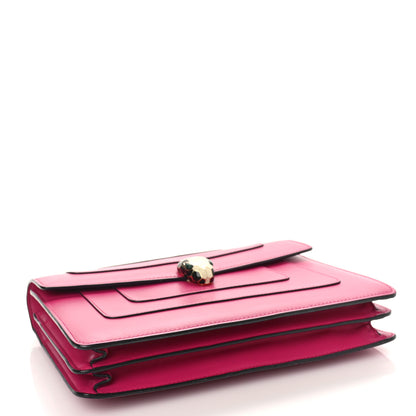 Bulgari Calfskin Serpenti Forever Shoulder Bag Pink 4 of 9
