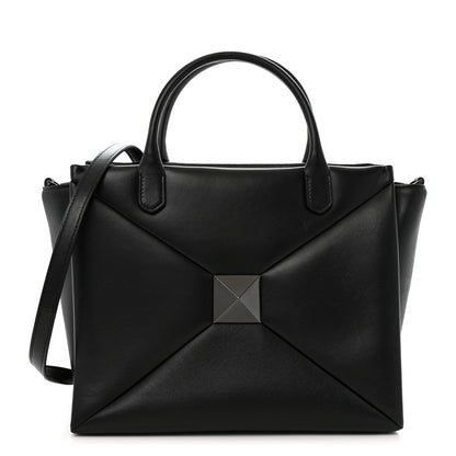Valentino Garavani Nappa Monochrome Medium One Stud Handbag Black 1 of 11
