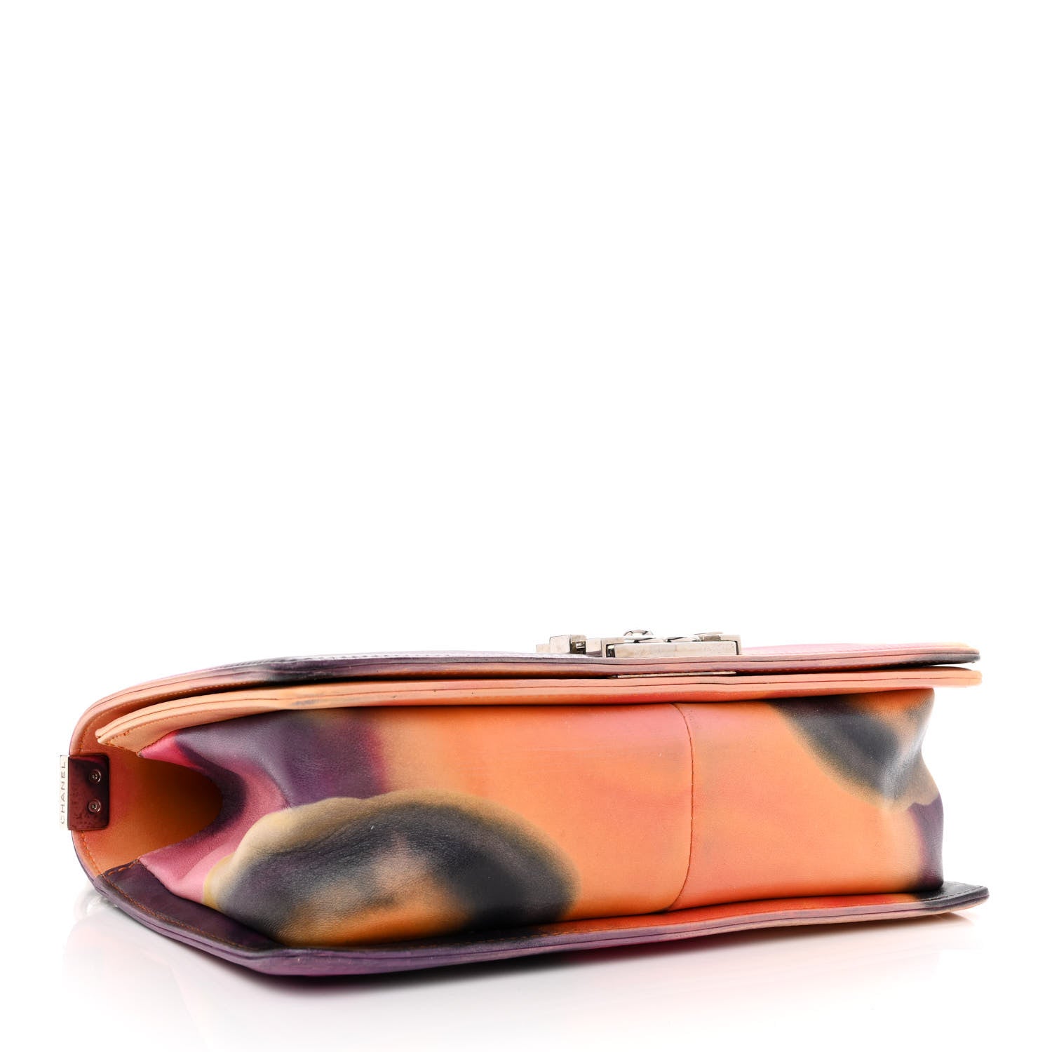 Chanel Printed Lambskin Quilted Medium Flower Power Boy Flap 3 of 15