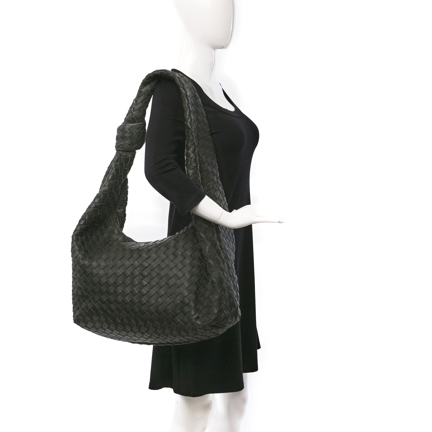 Bottega Veneta Nappa Intrecciato Maxi Jodie Kaki 3 of 10