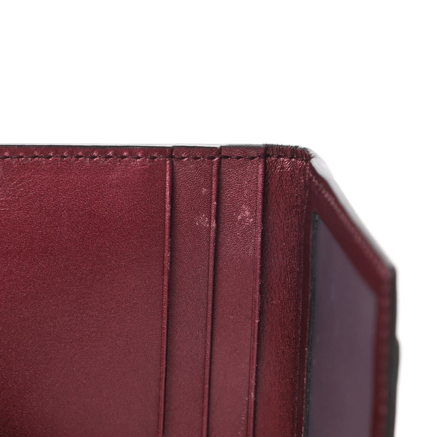 Shine Guccissima Lovely Heart Mini ID Wallet Scarlatto