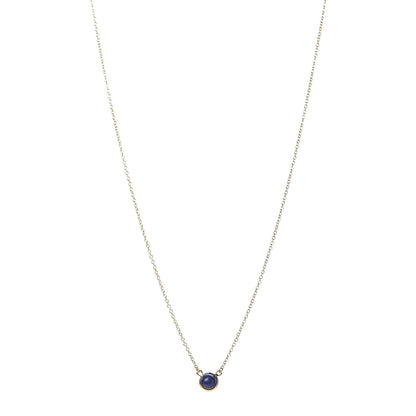 Tiffany 18K Yellow Gold Lapis Lazuli Elsa Peretti Color By The Yard Pendant Necklace 1 of 10