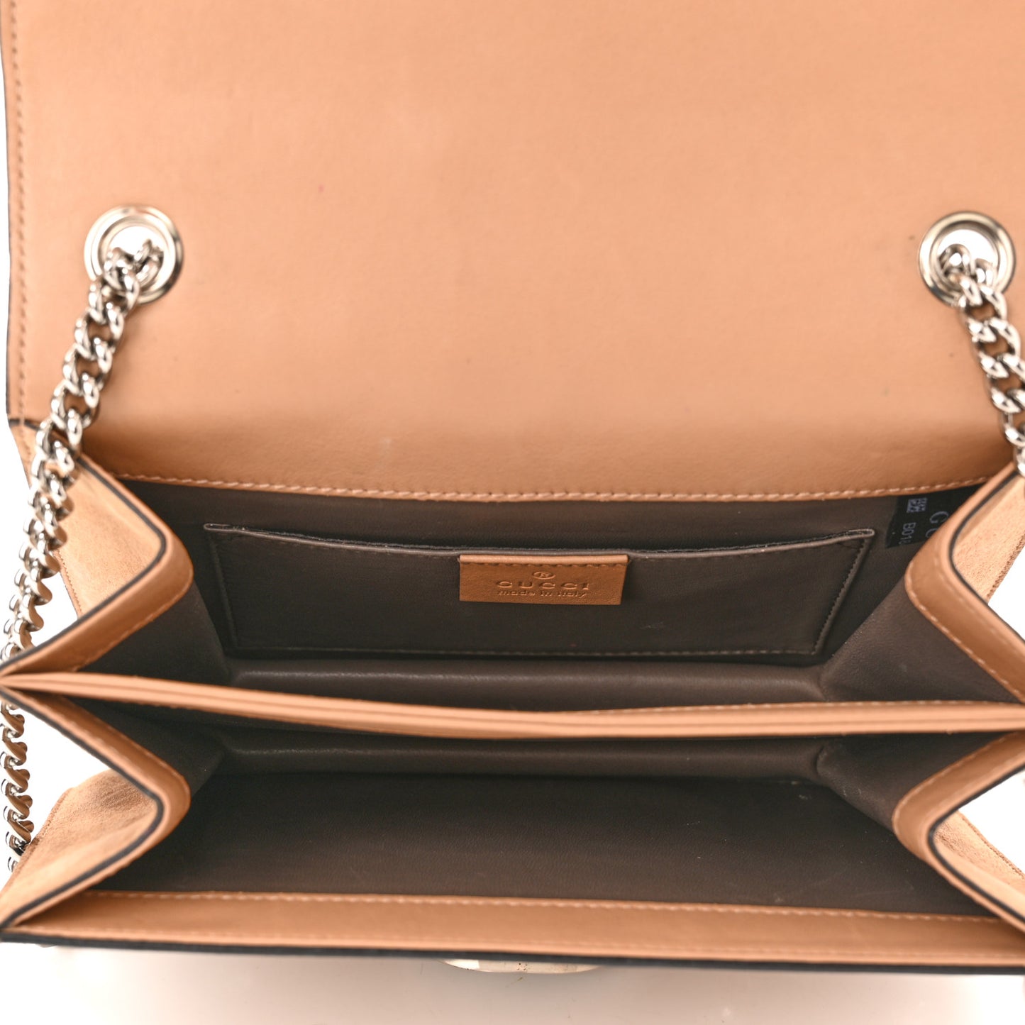 Suede Crystal Small Interlocking G Shoulder Bag Taupe